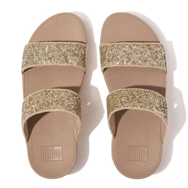 Womens fashion glitter slides