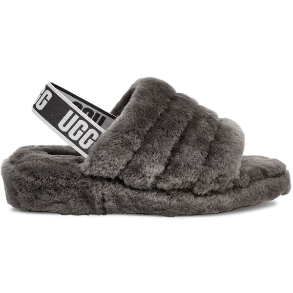 Grey fluff yeah slide sandals hotsell