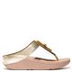 FitFlop Fino Resin-Lock Leather Platino