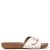 FitFlop iQushion Leather Slide Urban White