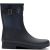 Hunter Refined Texture Block Slim Fit Short Rain Boots Navy/Black