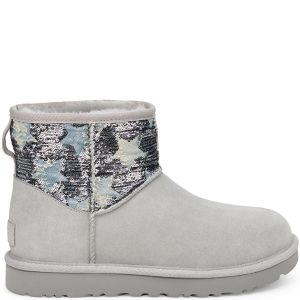 UGG Classic Mini Sequin Star Grey Violet