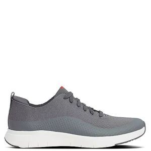 FitFlop Men's Eversholt Knit Sneaker Deep Grey