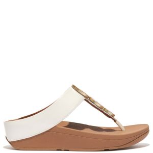 FitFlop Halo Metallic-Trim Cream