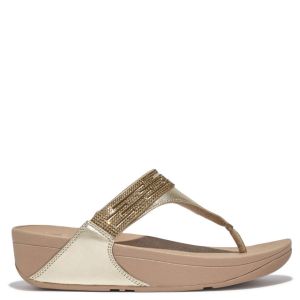 FitFlop Lulu L/Crystal L Sandals Platino