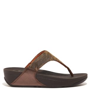 FitFlop Lulu Glitz Chocolate Metallic