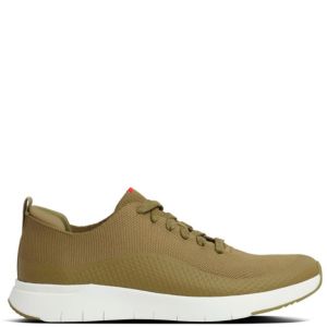 FitFlop Men's Eversholt Knit Sneaker Olive Green