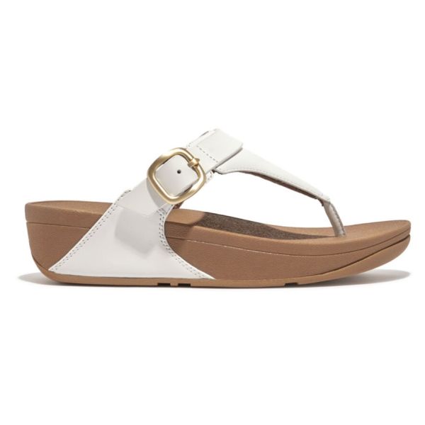 FitFlop Lulu Adj Leather Urban White