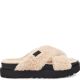 UGG Fuzz Sugar Cross Slide Natural