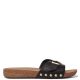 FitFlop iQushion Leather Slide Black